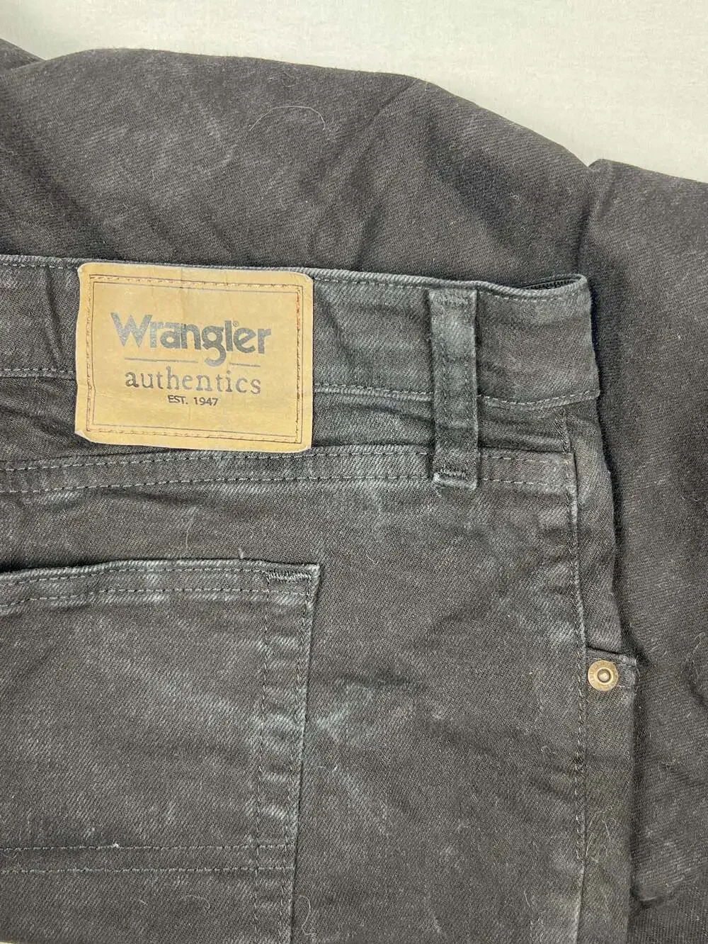 Wrangler Authentics Black Denim Jeans Size 50x32